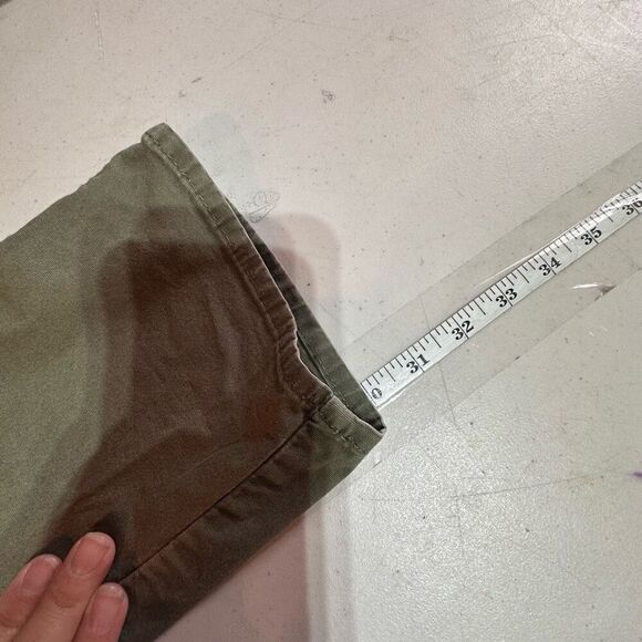 Vintage Lee Womens Straight Leg Workwear Cargo Pants Army Olive Green Size 2 Y2K - Picture 11 of 11